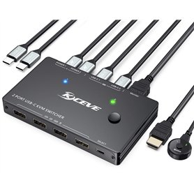 Commutateur KVM USB C 4K @ 60 Hz