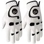 Lot de 2 gants de golf pour homme main gauche en cuir avec marqueur de balle - Gants doux et confortables - Poignées sportives -