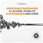 D'Addario NYXL45130SL 45-130 Cordes de guitare basse en nickel Manche super long léger normal