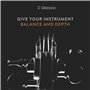 Cordes de violon D'Addario Kaplan Amo - Jeu complet - KA310 4/4M - Cordes de violon - Échelle 4/4, Tension moyenne