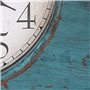 Howard Miller Tamson Horloge de Cheminée 635181 – Finition Bleu Sarcelle Usé, Design Vintage en Bois, Base Feutrée, Chiffres Ara