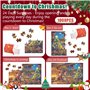 NTGFU Calendrier de L'Avent 2024 Puzzle Adulte Enfant- 1008 Pièces de Puzzle Jigsaw Compte à Rebours Calendrier de l'Aven de Noë
