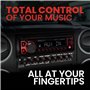 Boss Audio EQ1208 Égaliseur amplifié 4 Bandes avec contrôle du Caisson de Basses