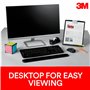 3M Porte-documents de bureau - Clip réglable pour maintenir les documents en mode portrait et paysage pour une visualisation fac