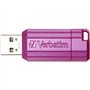Verbatim Clé USB Pinstripe 64Go I USB 2.0 I Memory Stick USB I pour Laptop Ordinateur Portable ultrabook TV autoradio I Stick US