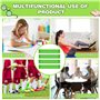 JINJUMEI 10 Pcs Bandes Élastiques pour Pieds de Chaise, Bandes de Chaise pour Enfants avec Pieds Fidgety, Bandes de Chaise Senso