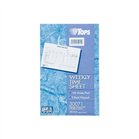 TOPS hebdomadaire Feuille de temps des employés