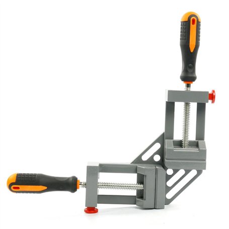Pnces d'angle NUZAMAS de 90 degrés - Pince d'angle en alliage d'aluminium - Pince pivotante réglable - Étau pour le travail et l