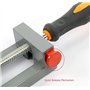 Pnces d'angle NUZAMAS de 90 degrés - Pince d'angle en alliage d'aluminium - Pince pivotante réglable - Étau pour le travail et l