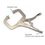 Nuzamas 275 mm verrouillage Pince-étau avec patins pivotants en acier Pince étau C Pince étau de soudure outils