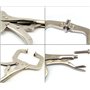 Nuzamas 275 mm verrouillage Pince-étau avec patins pivotants en acier Pince étau C Pince étau de soudure outils