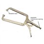 Nuzamas Grande verrouillage Pince-étau avec patins pivotants en acier Pince C Pince étau becs de 450 mm max ouverture 22,9 cm so