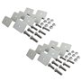 2 lots de supports en Z Nuzamas - Kits de montage pour panneau solaire - Pour caravane