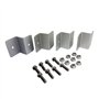 2 lots de supports en Z Nuzamas - Kits de montage pour panneau solaire - Pour caravane, bateau, voiture, camion ou toit de maiso