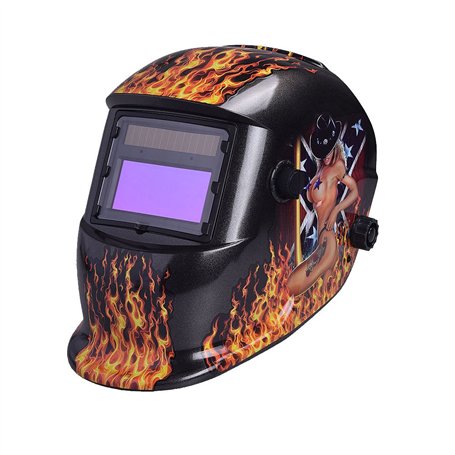 Nuzamas Fonctionne à l'énergie Solaire Auto Assombrissement Soudeur Masque de Soudure Protection du Visage pour Arc TIG MIG broy