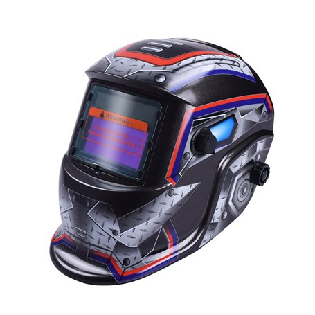 Nuzamas Masque de soudage obscurcissant à énergie solaire - Protection du visage pour Arc Tig Mig - Coupe plasma - Plage de nuan