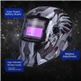 Nuzamas Fonctionne à l'énergie Solaire Auto Assombrissement Soudeur Masque de Soudure Protection du Visage pour Arc TIG MIG broy