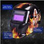 Nuzamas Masque de soudage obscurcissant à énergie solaire - Protection du visage pour Arc Tig Mig - Coupe plasma - Plage de nuan