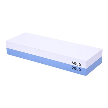 NUZAMAS Premium couteau aiguisage Stone 2 Side Grit 2000/5000 Whetstone cuisine-couteau affûteur Waterstone antidérapant base