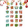 Autocollants Calendrier de l'Avent Noël - Autocollants Calendrier Pour Le Compte À Rebours De Noël | Décalques Décoratives Pour
