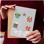 Autocollants Calendrier de l'Avent Noël - Autocollants Calendrier Pour Le Compte À Rebours De Noël | Décalques Décoratives Pour 