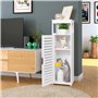 VOGGV Armoire de salle de bain autoportante avec 1 porte et étagères pour la maison, la cuisine, le salon et le couloir, 22 x 20