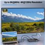 YOUTINGHDAV KVM Switch 2 PC 1 moniteur 8K@60Hz 4K @120Hz, USB 3.0 KVM Switch HDMI 2.1 HDCP 2.3 pour 2 ordinateurs partageant un 