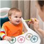 4 Pièces Anneau Dentition Bebe Jouet De Dentition En Silicone Sans Bpa Anneau De Préhension Pour Bébé Anneau De Dentition Pour N