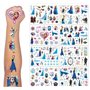 plus de 180 tatouages adhésifs temporaires lumineux La Reine des Neiges -