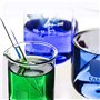5Pcs Gradué Borosilicate Becher 50ml//100ml/250ml/50ml/1000ml(1L) avec 8 Tube à Essai Pl