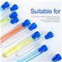 ZEEROQOLAB Ensemble de Bécher en Verre, 5Pcs Gradué Borosilicate Becher 50ml//100ml/250ml/50ml/1000ml(1L) avec 8 Tube à Essai Pl