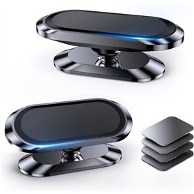 【Lot De 2】Support Telephone Voiture Magnetique【Tout Métal】Aimant Telephone Voiture【360°】Porte Telephone Voiture Aimanté【mains Li