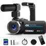Caméra vidéo 4K 80MP HD Caméscope pour YouTube