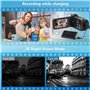 Caméra vidéo 4K 80MP HD Caméscope pour YouTube, 30FPS Webcam IR Vision Nocturne Vlogging Camera 18X Zoom Numérique 3.0 270°IPS C
