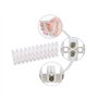 Double Rangée pour Fils de Raccordement Fil à Ressort Connecteur Rapide Borne de Serrage pour Câble Électrique Barrette de Conne