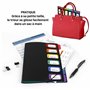 Viquel - Trieur format A5 Rainbow Class - 6 positions - Taille 19x23x1.2cm - Noir