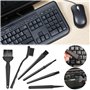 Brosses antistatiques | Kit de brosse antistatique 6 en 1 en nylon multi-usages, petite brosse de nettoyage pour nettoyer les cl
