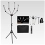Yidoblo FX-8000ii Pliable 50W 3200K-5500K LED Video Studio Four Arms Fill Ring Light avec Port de Chargement USB