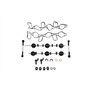 TBVPARTS Kit de réparation d'ailerons Tourbillon collecteur d'admission pour A4 A5 A6 Q5 Q7 2.7 3.0 TDI V6 059129712BC 059129711