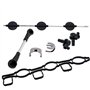 TBVPARTS Kit de réparation d'ailerons Tourbillon collecteur d'admission pour A4 A5 A6 Q5 Q7 2.7 3.0 TDI V6 059129712BC 059129711