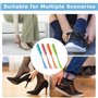 JDCMEI 4 Pièces Chausse Pieds Long Manche, Chausse Pied Telescopique, 4 Couleurs Plastique Chaussé Pieds, 29-70 cm Chausse-Pieds
