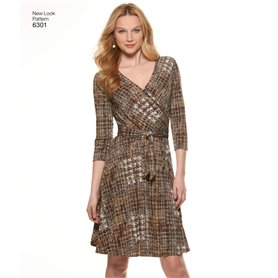 New Look NL6301 Patron de Couture Robe Portefeuille 22 x 15 cm