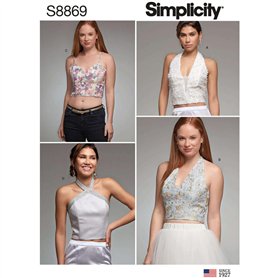 Simplicity US8869H5 Patron de Couture S8869 Hauts doublés pour Femme