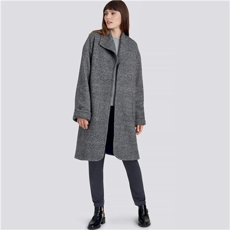 SIMPLICITY SS9187A A (XXS-XS-S-M-L-XL-XXL) Veste et manteau pour femme Coupe décontractée Avec col en fourrure
