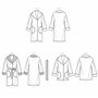 SIMPLICITY SS9187A A (XXS-XS-S-M-L-XL-XXL) Veste et manteau pour femme Coupe décontractée Avec col en fourrure, poignets et cein