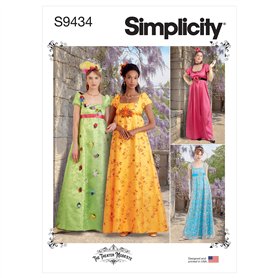 Simplicity SS9434AA - S9434 - Patron de couture pour robes de style régence pour femmes