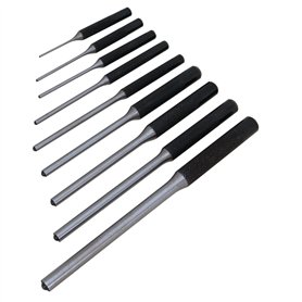 Performance Tool W7559 Lot de 9 chasse-goupilles avec pochette de rangement – Acier traité thermiquement