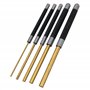 Performance Tool W759 Lot de 5 chasse-goupilles en laiton avec poignées en acier moleté pour une bonne prise en main 20