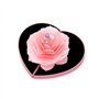 Weilov 3D Pop Up Rose Bague Boîte De Mariage De Fiançailles Bijoux Titulaire De Stockage Cas Bosse Rouge en Forme de Coeur Rotat