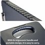 Officemate Porte-bloc avec casier de rangement et poignée pour documents A4, Porte-document compact pour papiers, Pince, Pour le